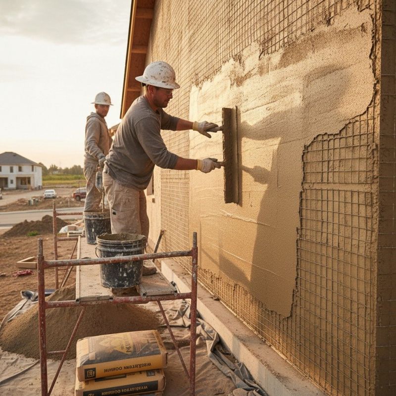 Local Stucco Installation pros at work